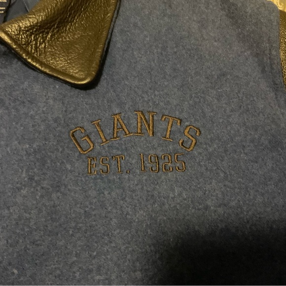 Vintage NFL Reebok Gridiron Classic NY Giants Football Varsity Jacket Mens Sz L - Picture 7 of 12